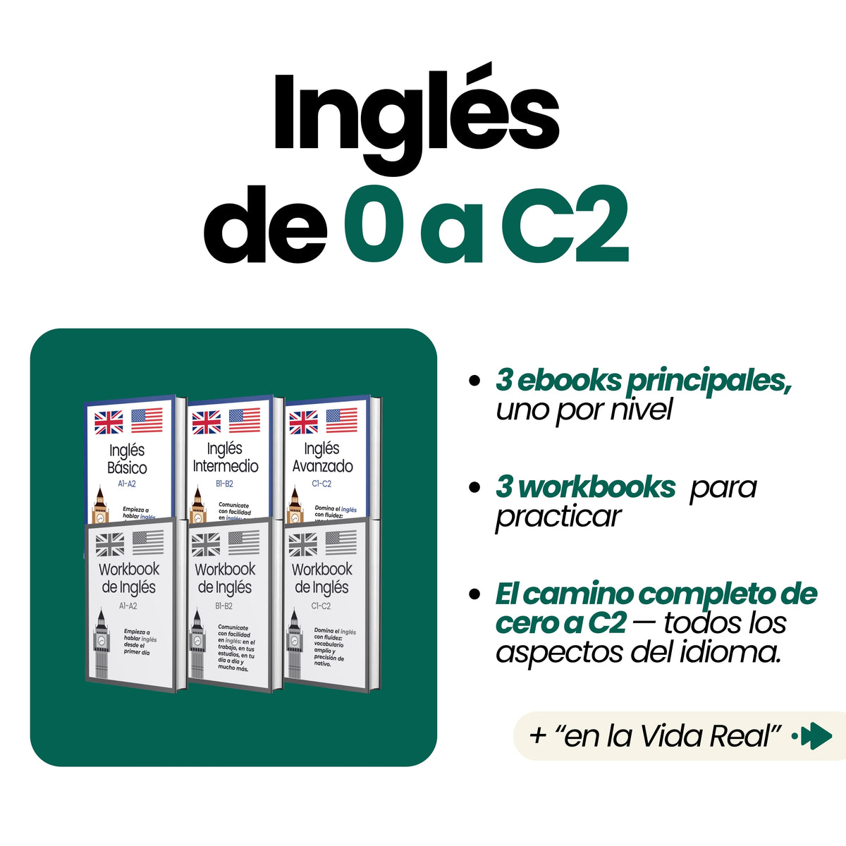 Curso Completo de Inglés (de 0 a C2 + Inglés en la Vida Real)