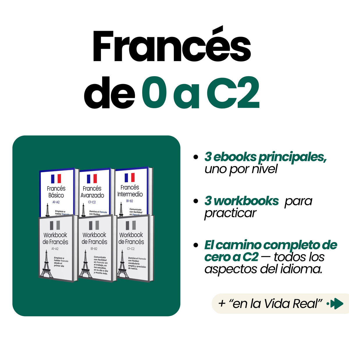 Curso Completo de Francés (de 0 a C2 + Francés en la Vida Real)
