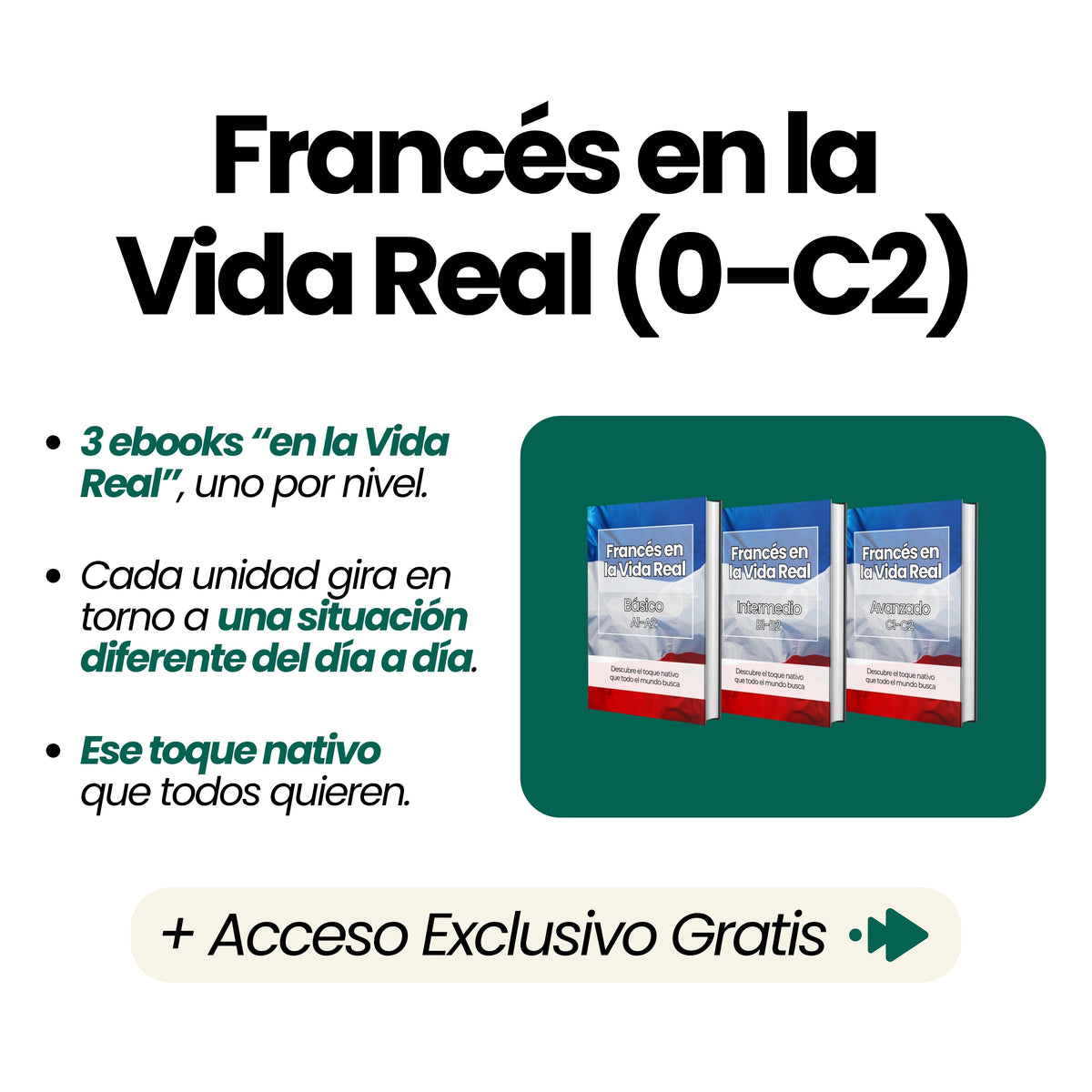 Curso Completo de Francés (de 0 a C2 + Francés en la Vida Real)