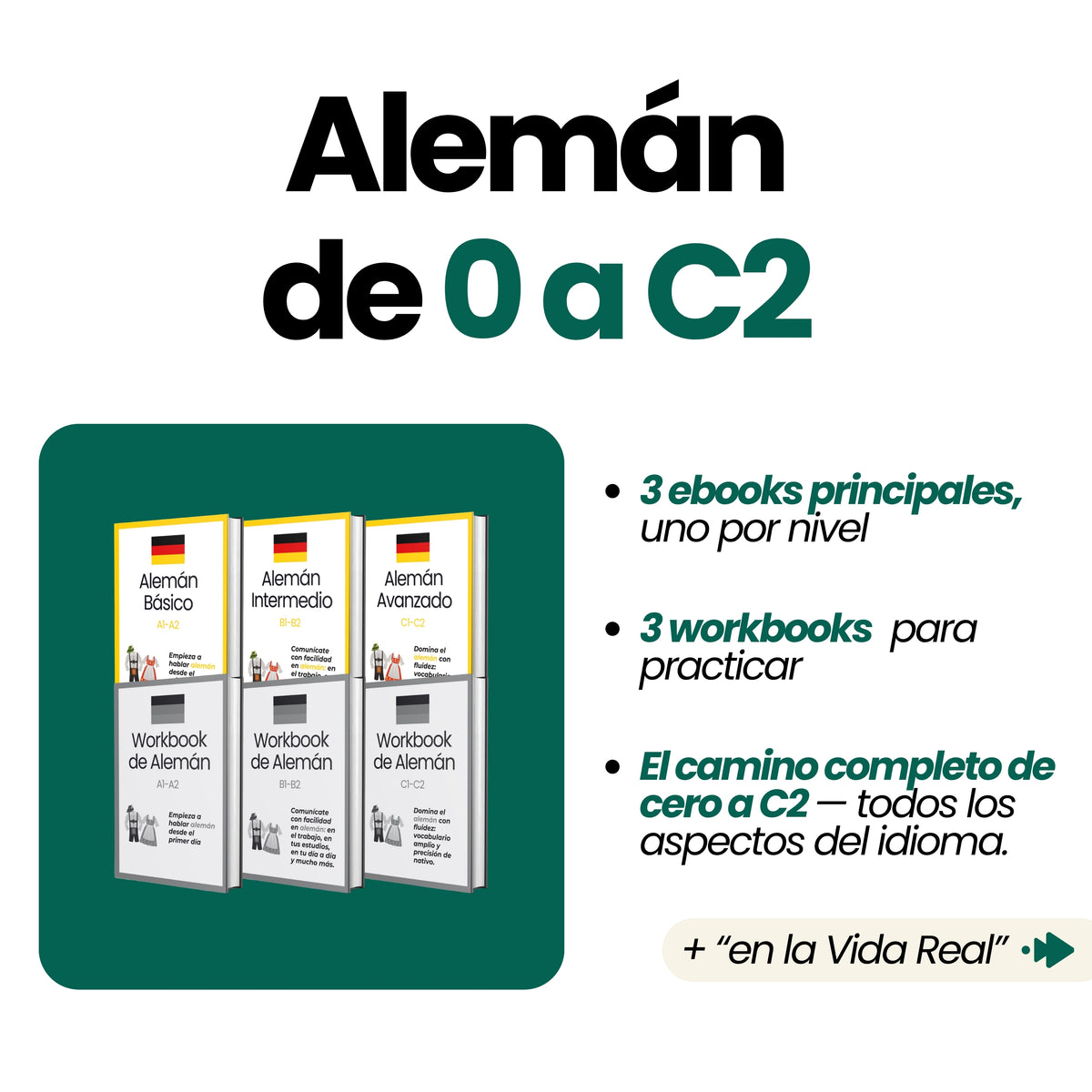 Curso Completo de Alemán (de 0 a C2 + Alemán en la Vida Real)
