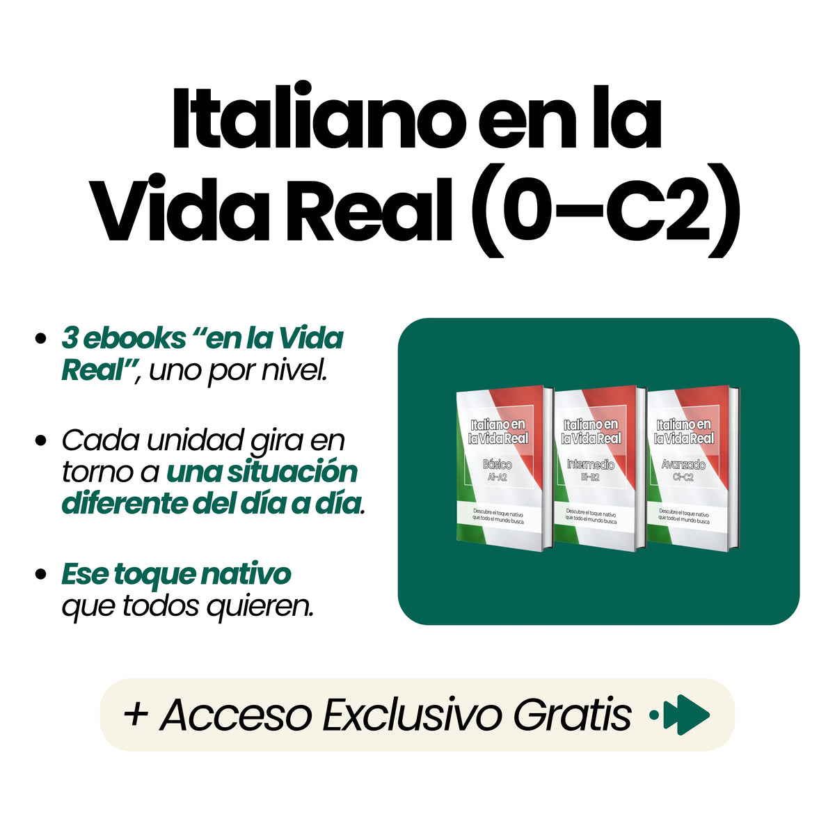 Curso Completo de Italiano (de 0 a C2 + Italiano en la Vida Real)